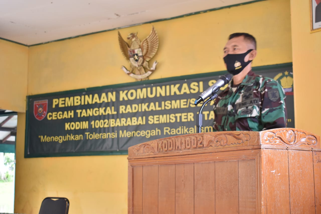 Kodim 1002/Barabai Laksanakan Pembinaan Komsos Cegah Tangkal Radikalisme dan Separatisme