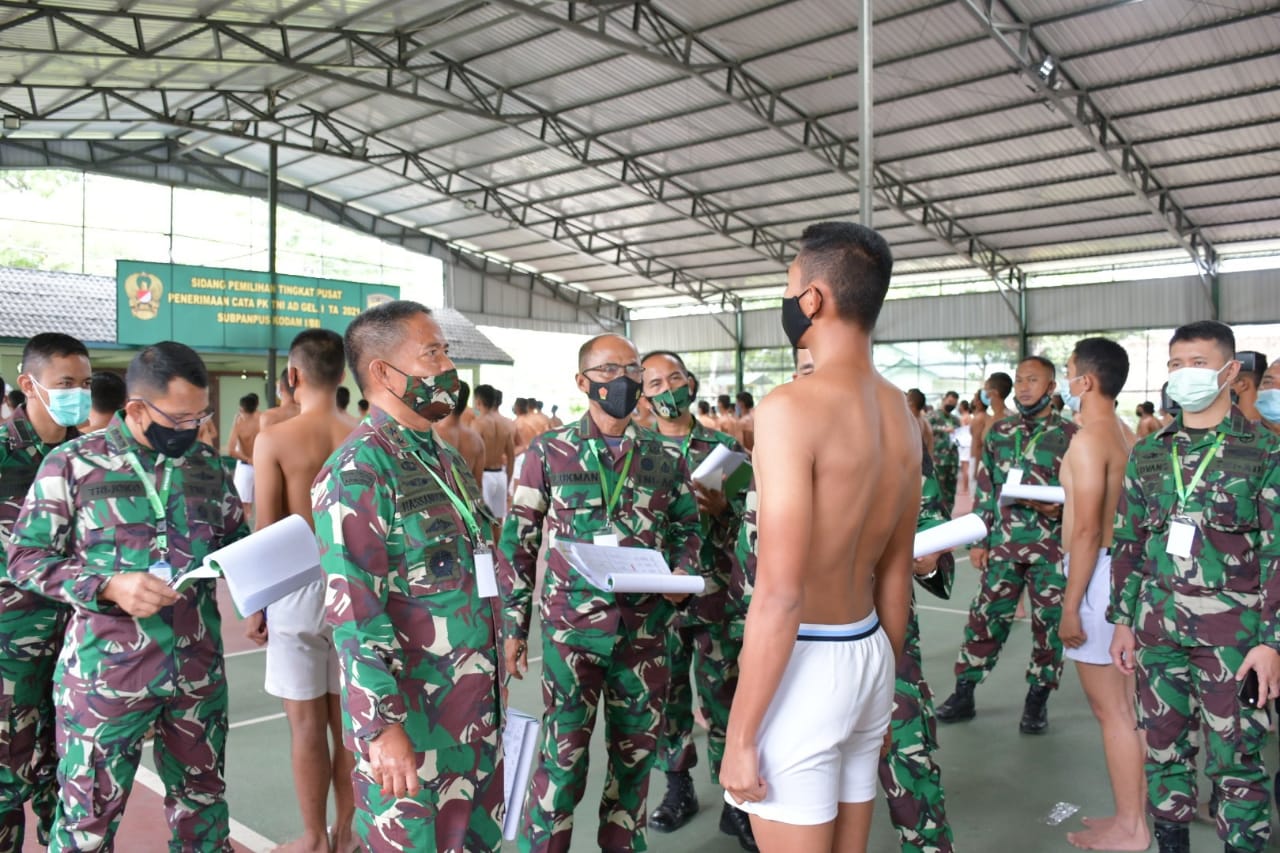 Pangdam I/BB Pimpin Sidang Pemilihan Penerimaan Tamtama PK TNI AD Gel I TA 2021