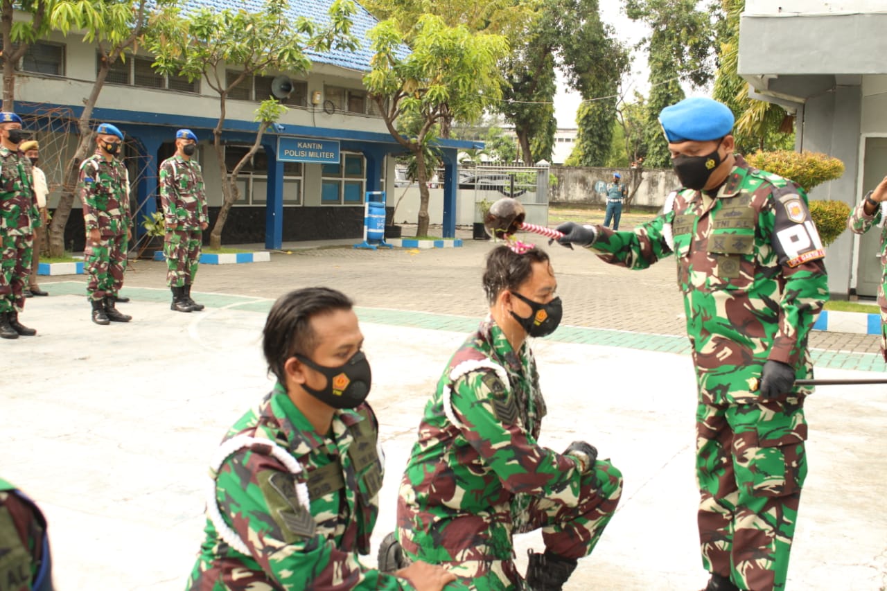 Pom Lantamal V Gelar Acara Laporan Kenkat Bintara dan Tamtama