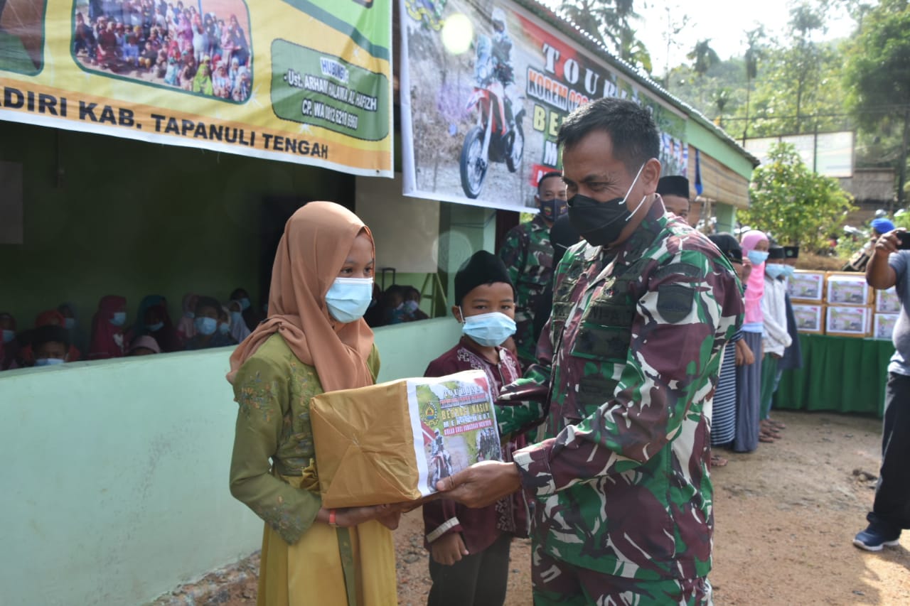 Danrem 023/KS Bersama PJU Korem Mengadakan Touring dan Berbagi Kasih