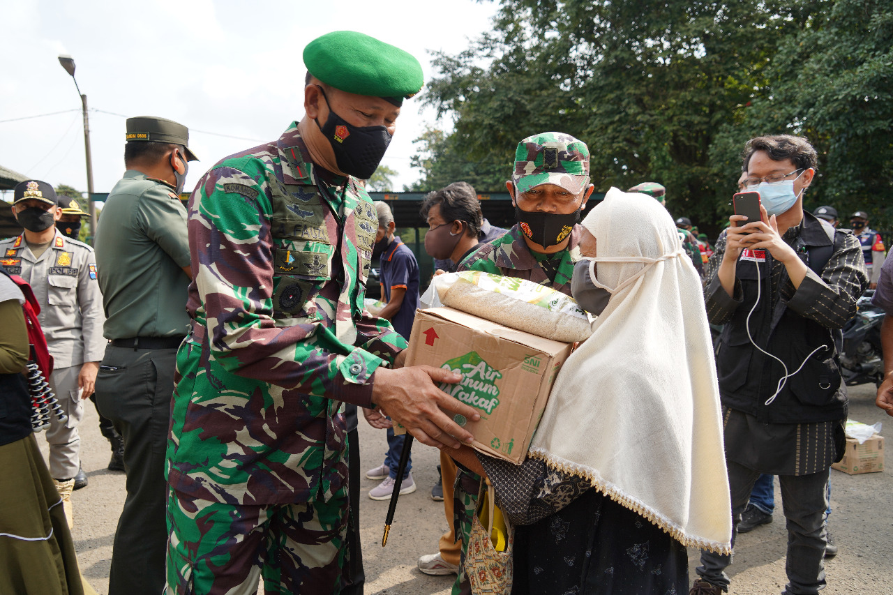 Danrem 061/SK Apresiasi Kepedulian ACT Untuk Masyarakat Terdampak Covid-19 di Wilayah Bogor