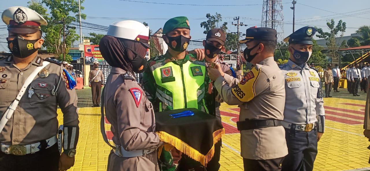 Kodim 1002/Barabai Dukung Operasi Kepolisian Kewilayahan Keselamatan Intan 2021