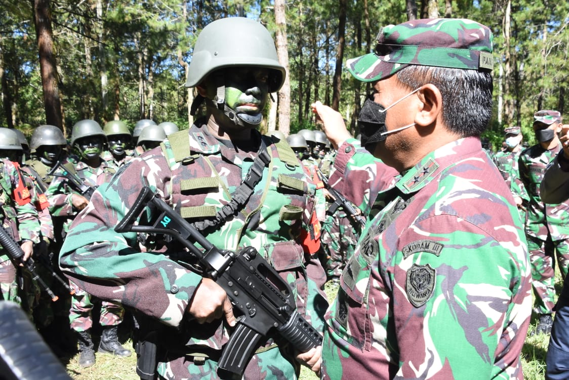 Pangdam III/Slw: Selamat Bertugas Yonif 315/Garuda. Esa Hilang Dua Terbilang, Cadu Mundur Pantrang Mulang