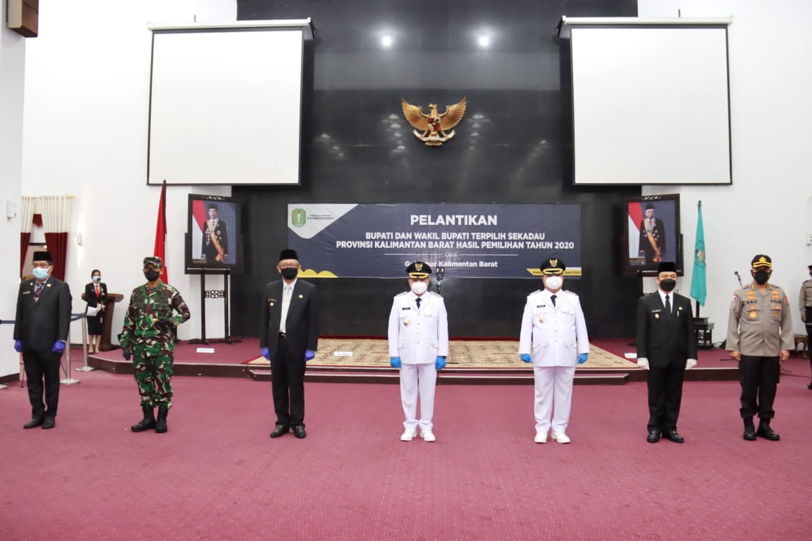 Pangdam XII/Tpr Hadiri Pelantikan Bupati dan Wakil Bupati Sekadau