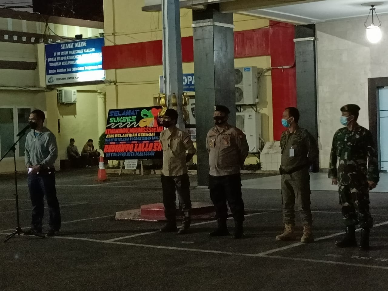 Polrestabes Makassar Gelar Apel Gabungan Kesiapan Patroli Cipkon dan Penerapan Prokes