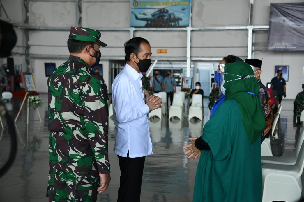 Presiden Berjanji Bantu Bangun Tempat Tinggal Keluarga KRI Nanggala-402