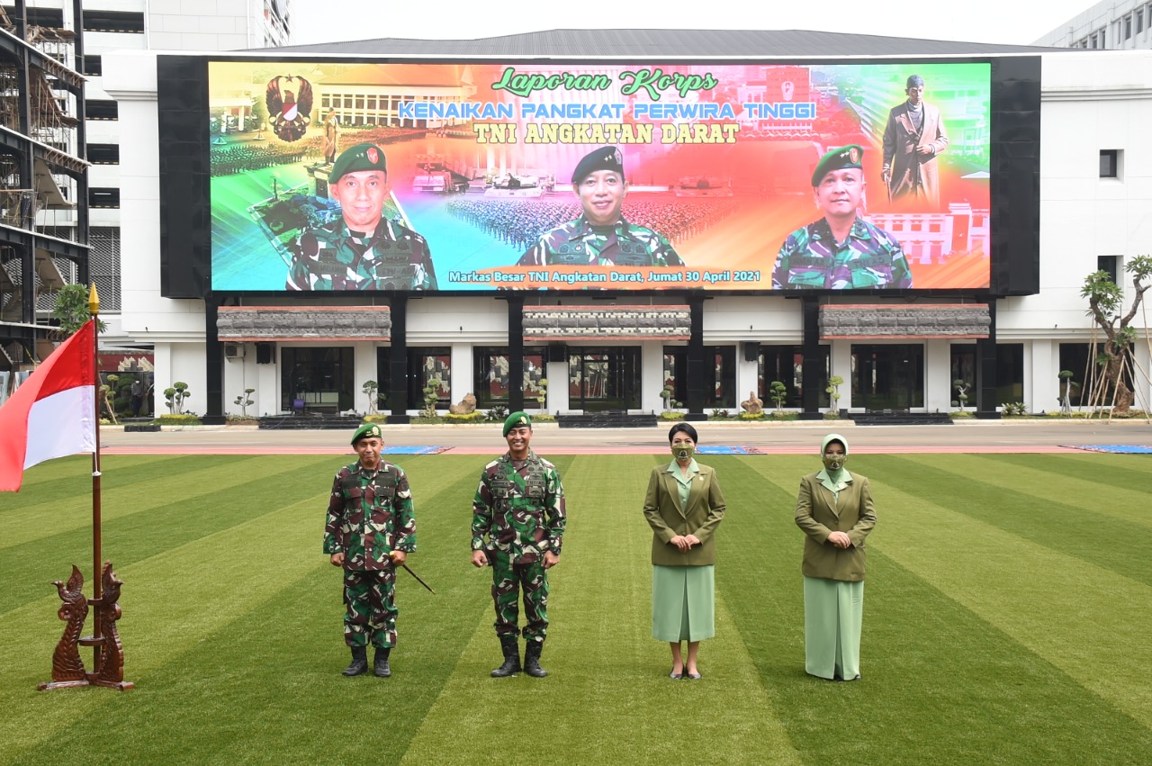 Pangdivif 2 Kostrad Laksanakan Laporan Korps Kenaikan Pangkat di Mabesad Jakarta