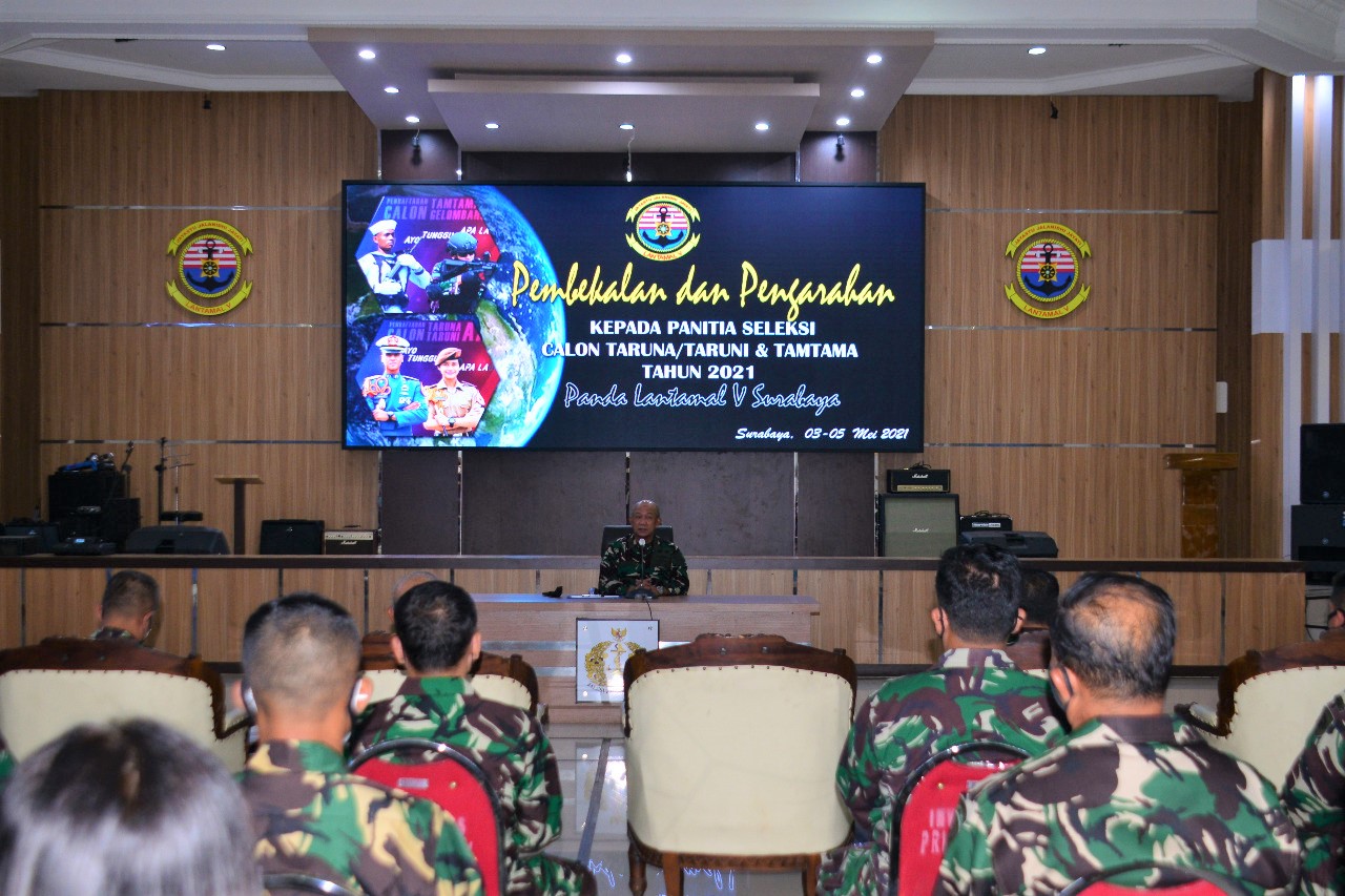 Komandan Lantamal V Beri Pembekalan dan Pengarahan Pada Panitia Seleksi Prajurit TNI AL