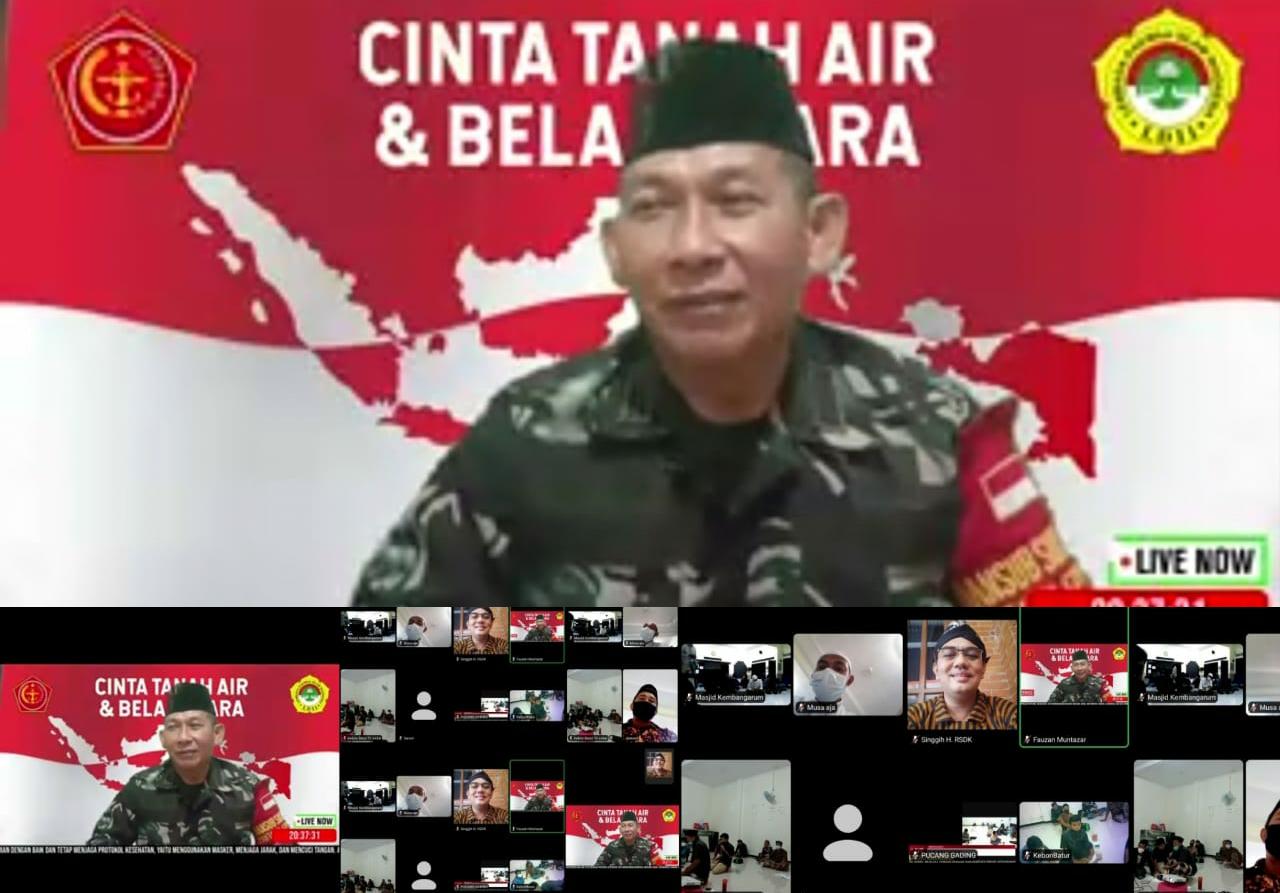 Berikan Materi Wasbang, Danramil 12/Mranggen Ajak Kaum Muda LDII Mranggen Miliki Semangat Patriotisme