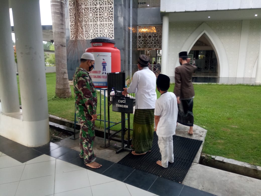 Petugas Gabungan Jaga Ketat Pelaksanaan Shalat Ied di Maburai