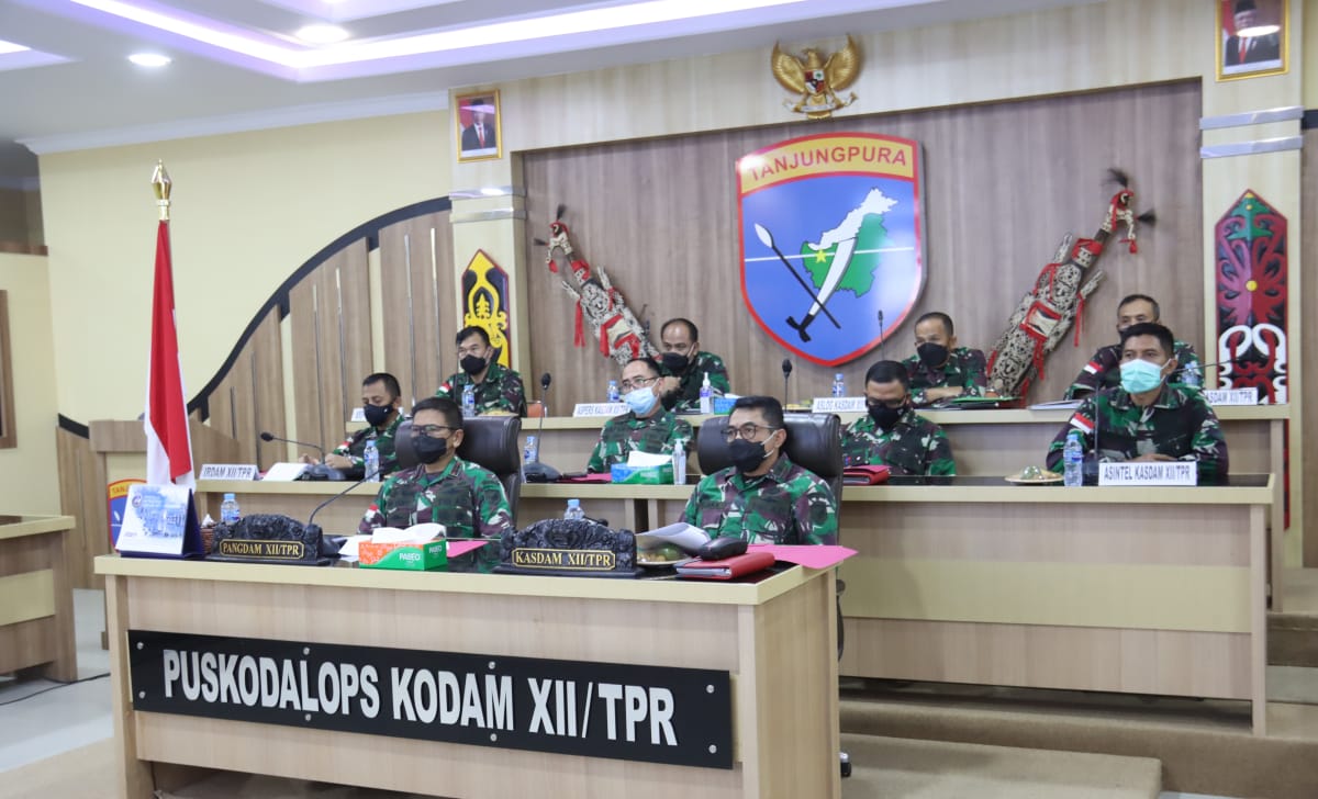 Pangdam XII/Tpr Ikuti Rapat Kepala Daerah Bersama Presiden