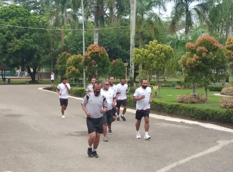 Menjaga Kebugaran Prajurit, Kodim 1008/Tanjung Rutin Aerobik