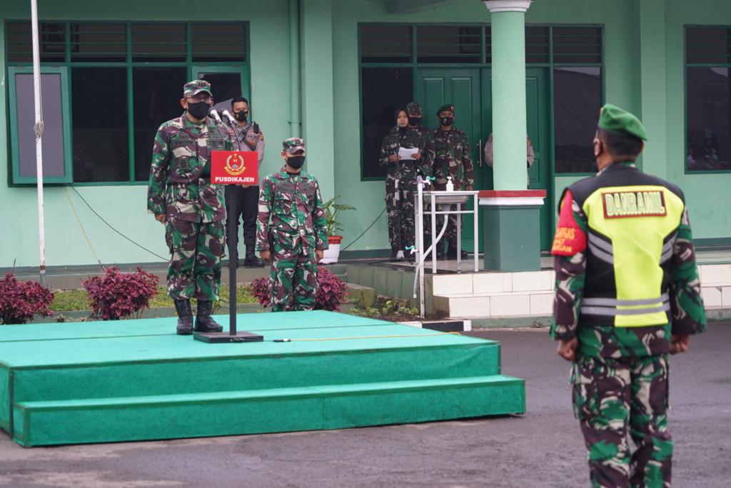 Danrem 062/Tn Gelar Pasukan Pengamanan Kunker Panglima TNI dan Kapolri di Wilayah Korem 062/Tn