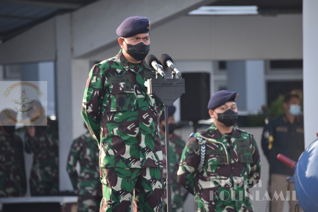 Kepala Staf Kolinlamil Tegaskan Prajurit Kolinlamil Tetap Disiplin Terapkan Protokol Kesehatan