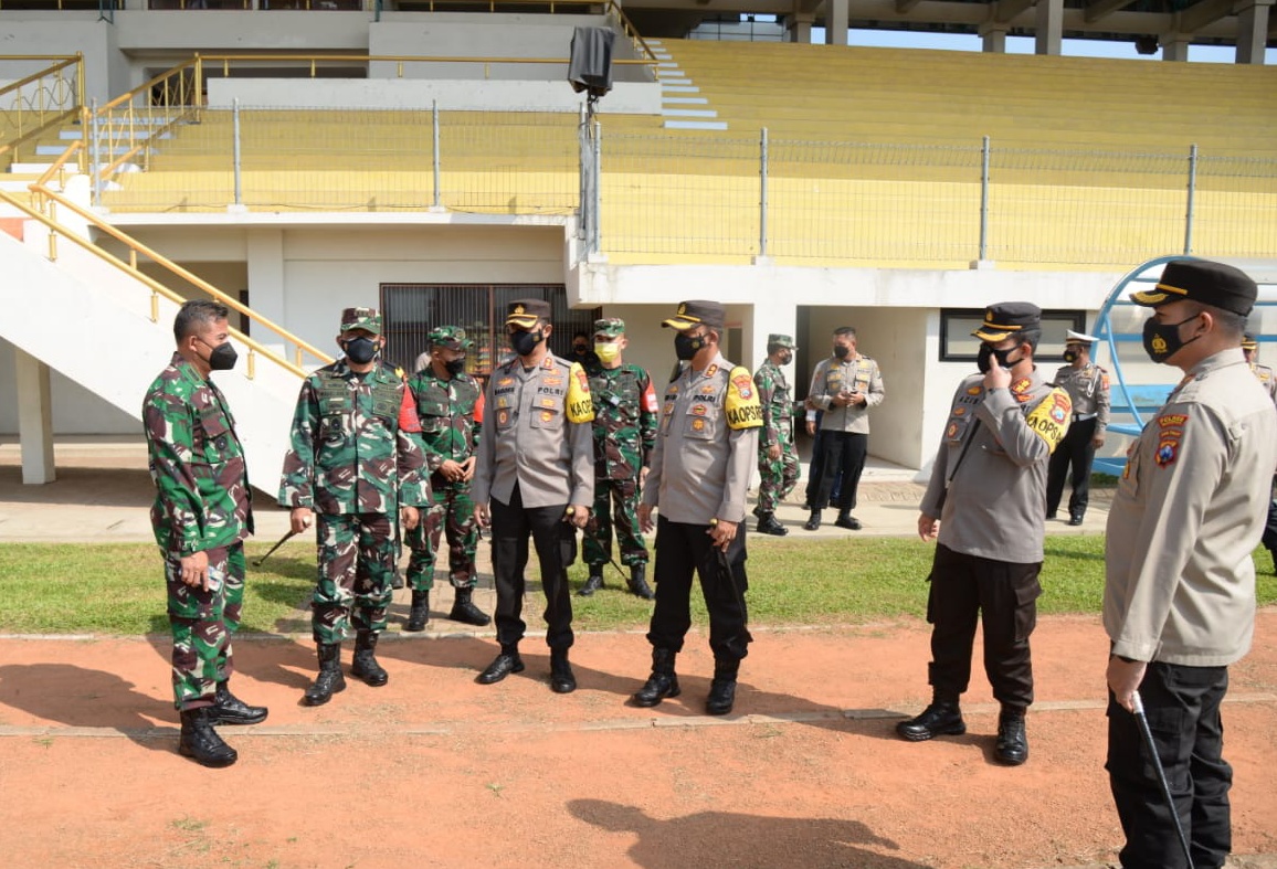 Danrem 081/DSJ Tinjau Kesiapan Stadion Wilis Gelar Apel Besar Penanganan Covid-19 di Jatim