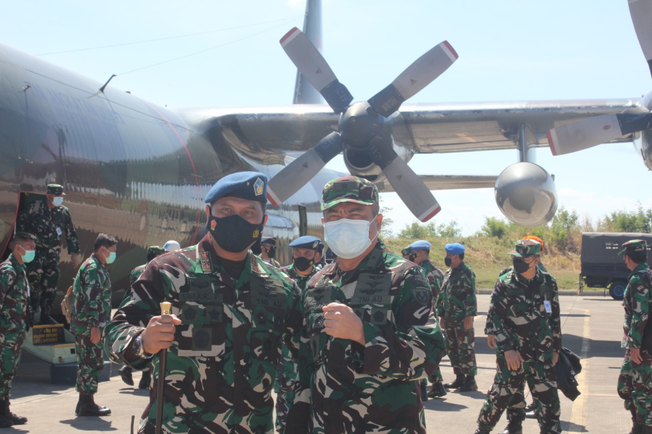 Danlanud El Tari Sambut Kedatangan Wakapuslaiklambangjaau