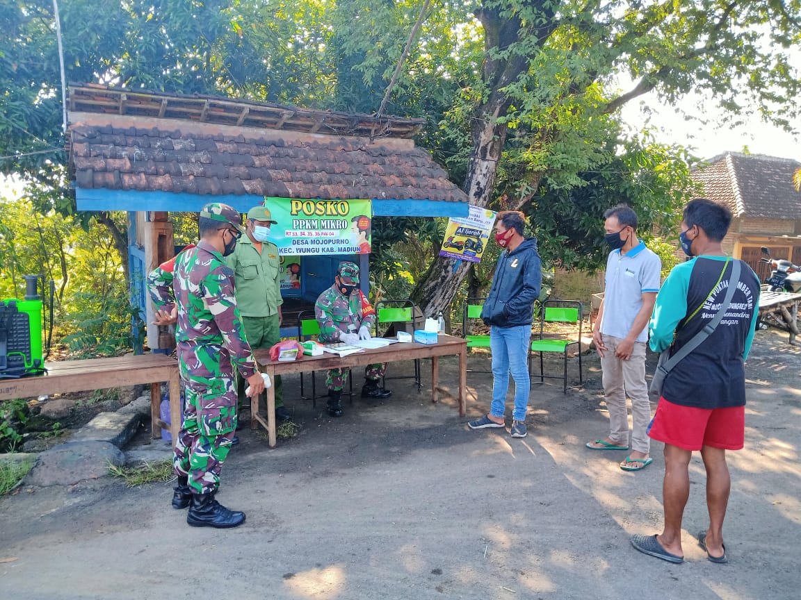 Kasus Positif Covid-19 Bertambah, Dandim Madiun Perintahkan Jajarannya Perketat PPKM Mikro dan One Gate Sistem