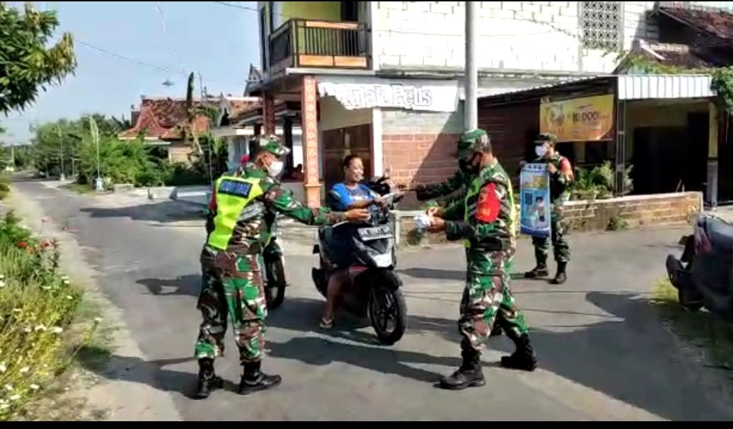 Bertekad Basmi Pandemi, Babinsa Kodim 0802/Ponorogo Terus Lakukan Pencegahan Terhadap Penyebaran Covid-19