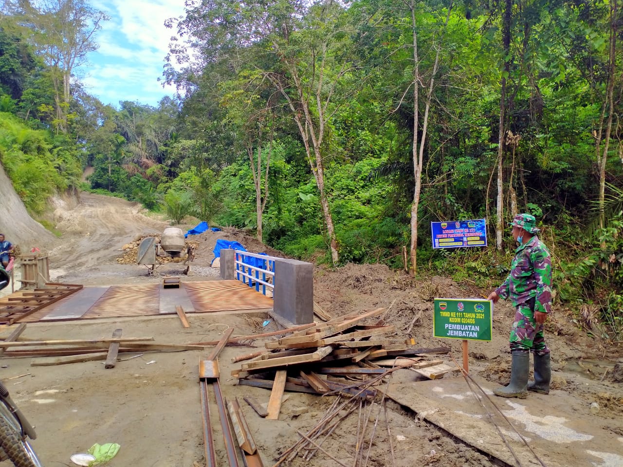 Satu Lagi Jembatan Dirampungkan Satgas TMMD Kodim 0204/DS