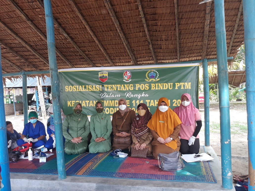 Satgas TMMD Kodim 0204/DS Sosialisasi Pos Bindu PTM