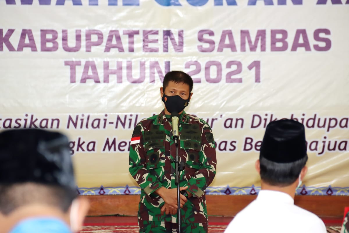 Pangdam Hadiri Pembukaan MTQ XXX Kabupaten Sambas