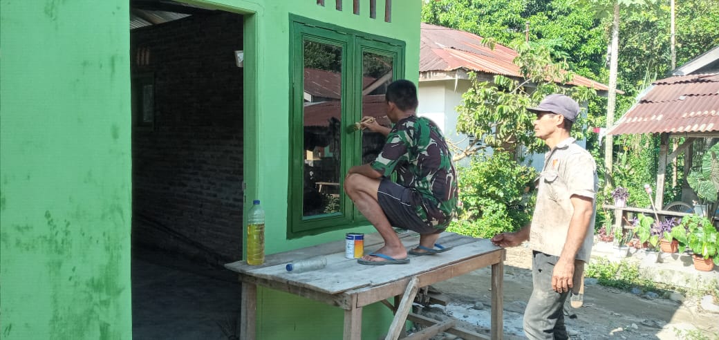 Rehab RTLH TMMD Hampir Rampung, Jaramel Purba Tak Sabar Huni Rumah Baru