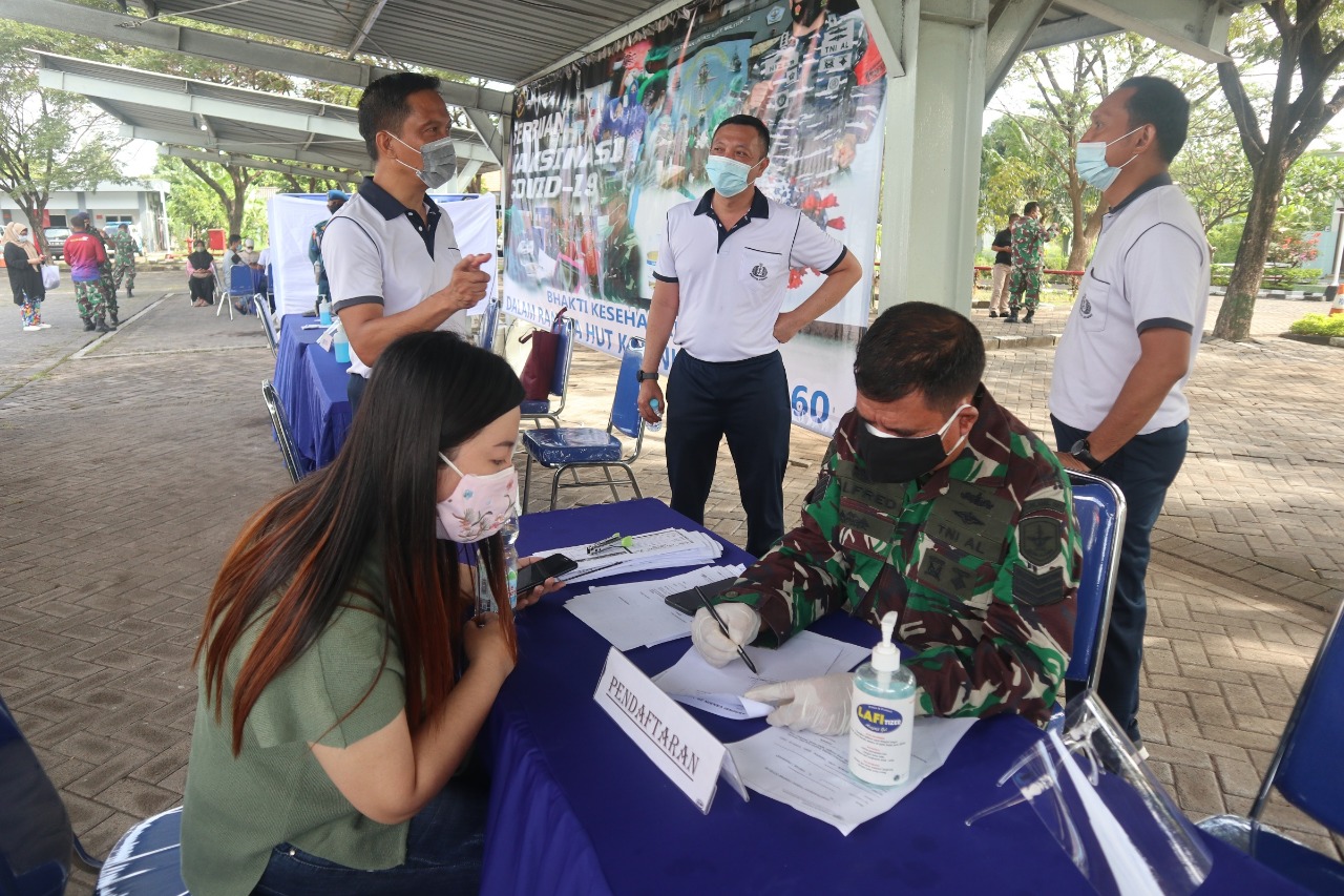 Pangkolinlamil Instruksikan Satlinlamil 2 Surabaya Laksanakan Serbuan Vaksin