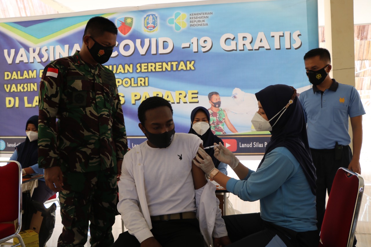 Lanud Silas Papare Kembali Lancarkan Serbuan Vaksinasi Covid-19