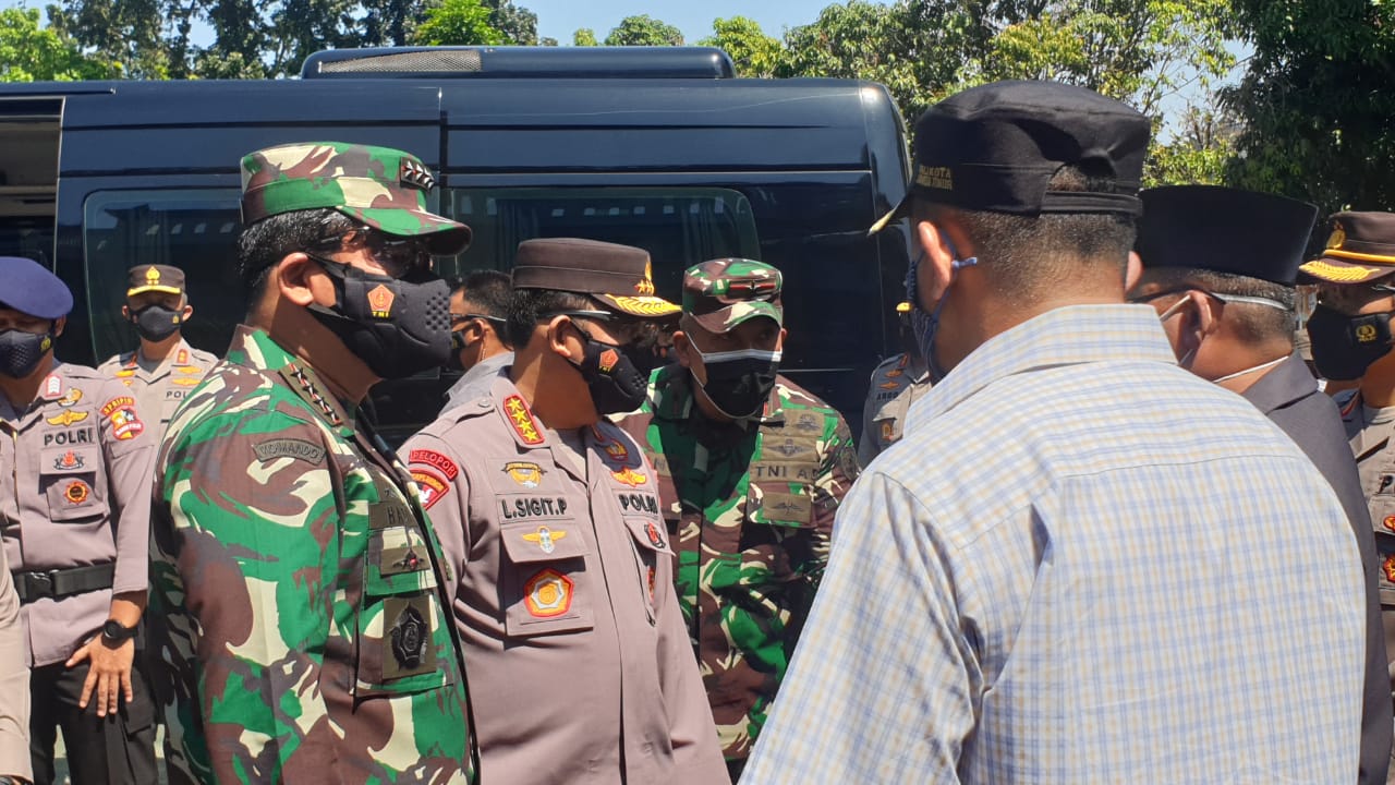 Danrem 051/Wijayakarta Dampingi Kunjungan Kerja Panglima TNI dan Kapolri