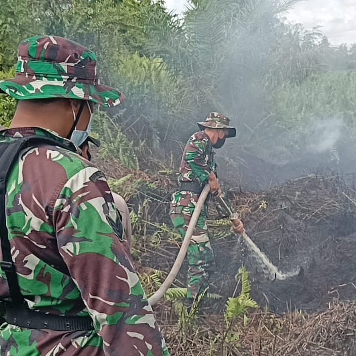 Kodim 1015/Sampit Gelar Drill Teknis Penanggulangan Bencana Alam Karhutla