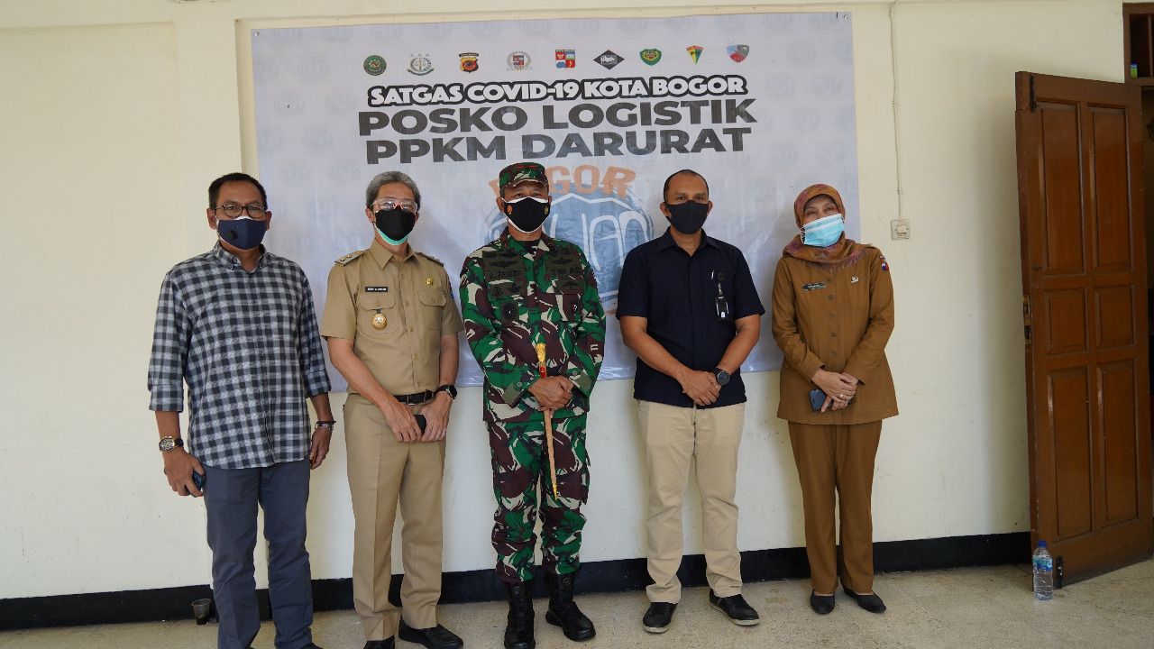 Danrem 061/Sk Cek Kesiapan Logistik Untuk Dampak Covid 19 Kota Bogor