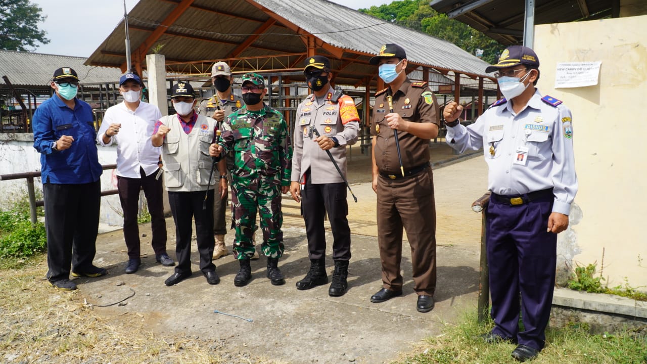 PPKM Darurat, Dandim Sidak Pasar Tradisional Bersama Forkopimda Kabupaten Semarang