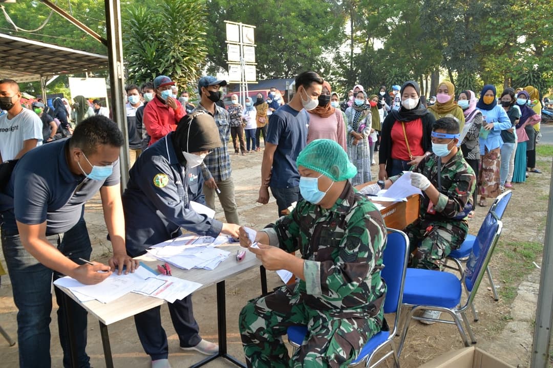 Bentuk Bakti TNI AU Bagi Masyarakat, Lanud Suryadarma Gencarkan Serbuan Vaksin Covid-19