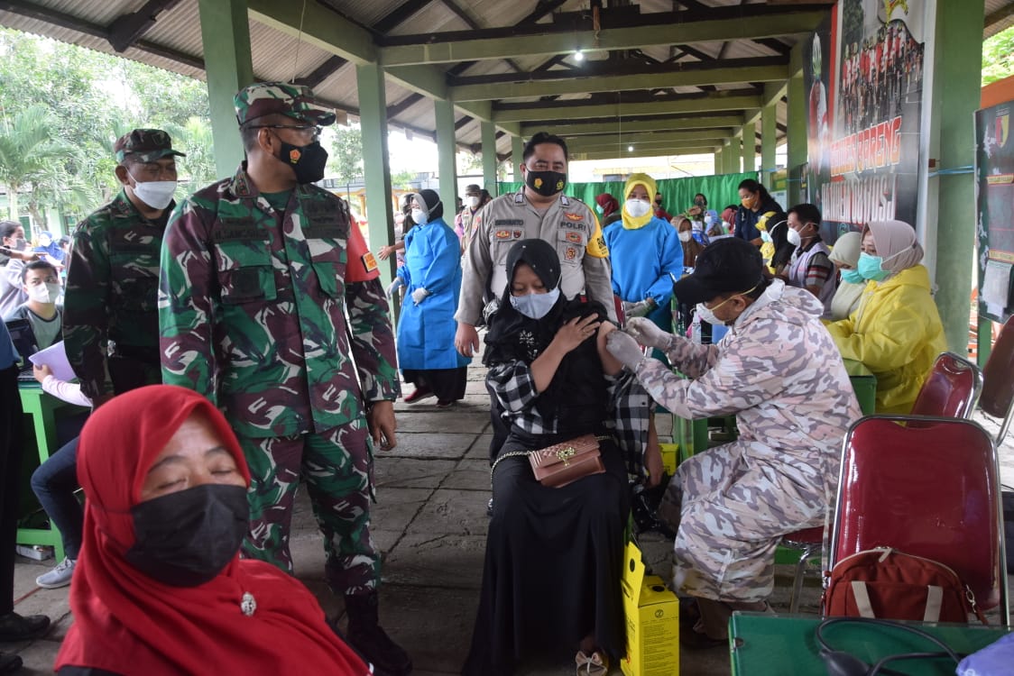 Kodim 0806 Trenggalek Kembali Serbu Vaksinasi Nasional