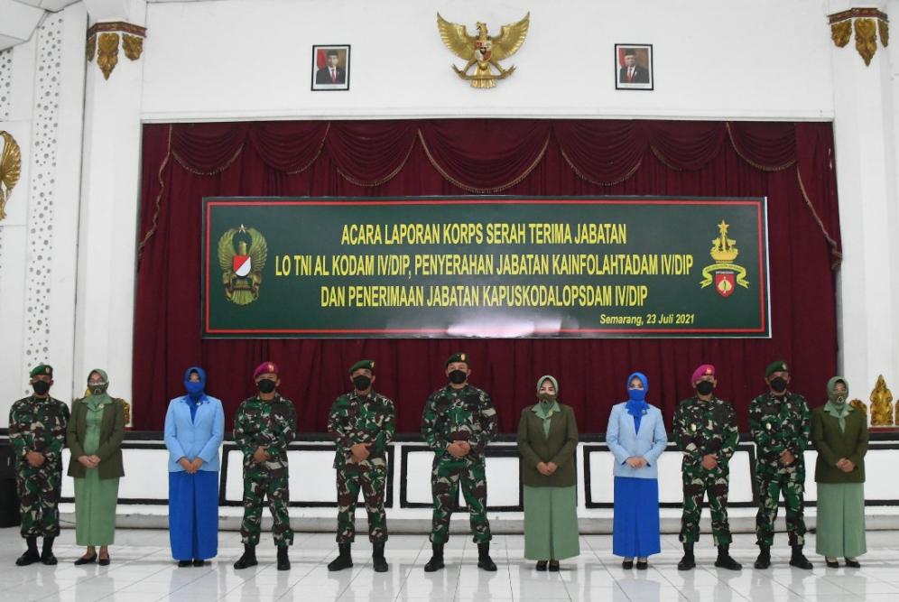 Letkol Mar Hariyono Masyuri, M.Tr.Hanla., M.M,. dari Kodiklatal Jabat LO TNI AL di Kodam IV Diponogoro