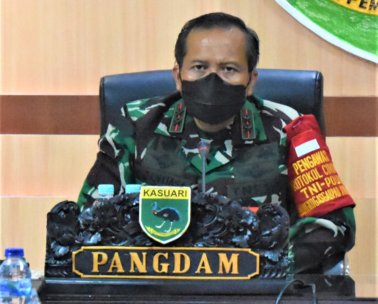 Pangdam XVIII/Kasuari Apresiasi Jajarannya, Grafik Kesembuhan Covid-19 di Papua Barat Mulai Naik