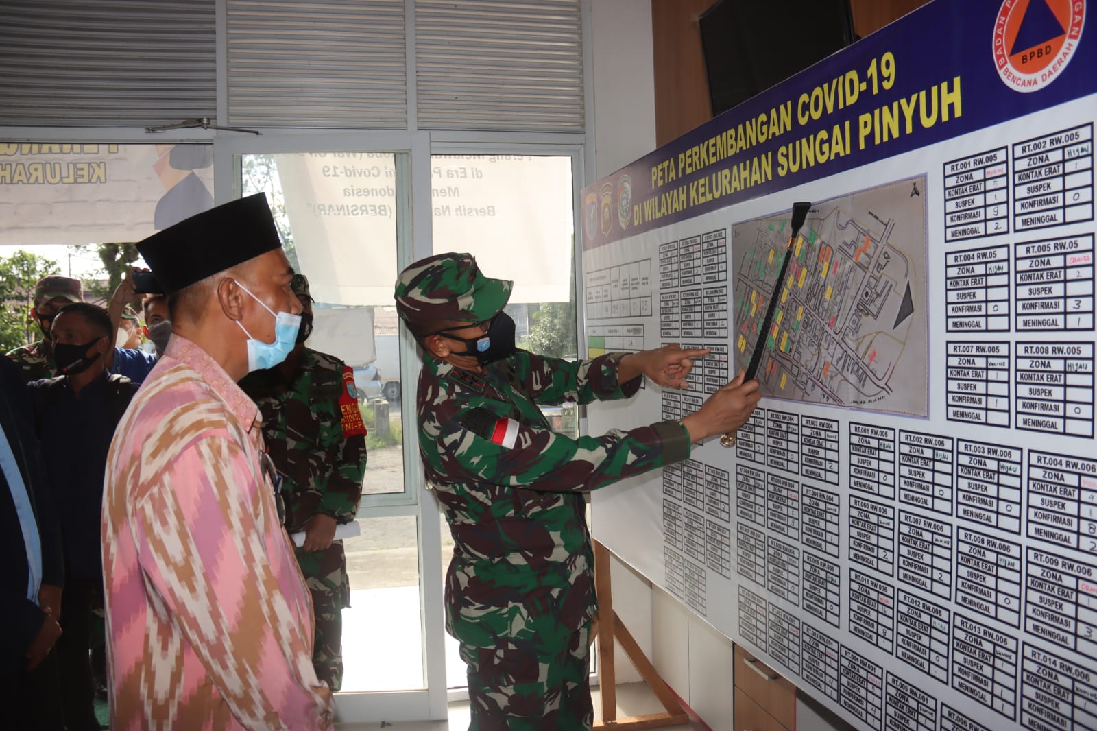 Pangdam XII/Tpr Monitoring Posko PPKM Skala Mikro di Wilayah Mempawah