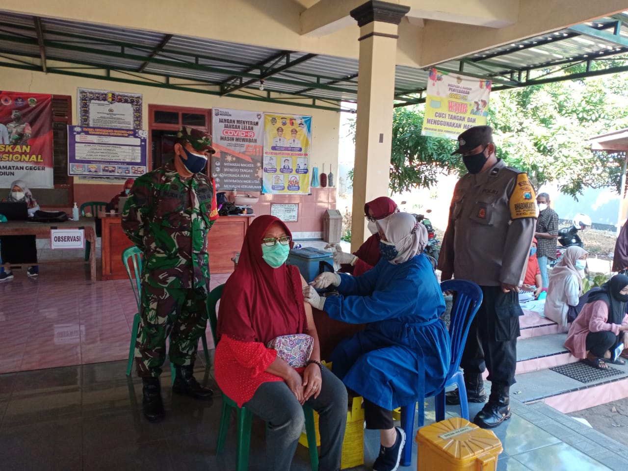 Gelar Vaksinasi Tahap II, Dandim Madiun: Herd Immunity Harus Segera Tercapai