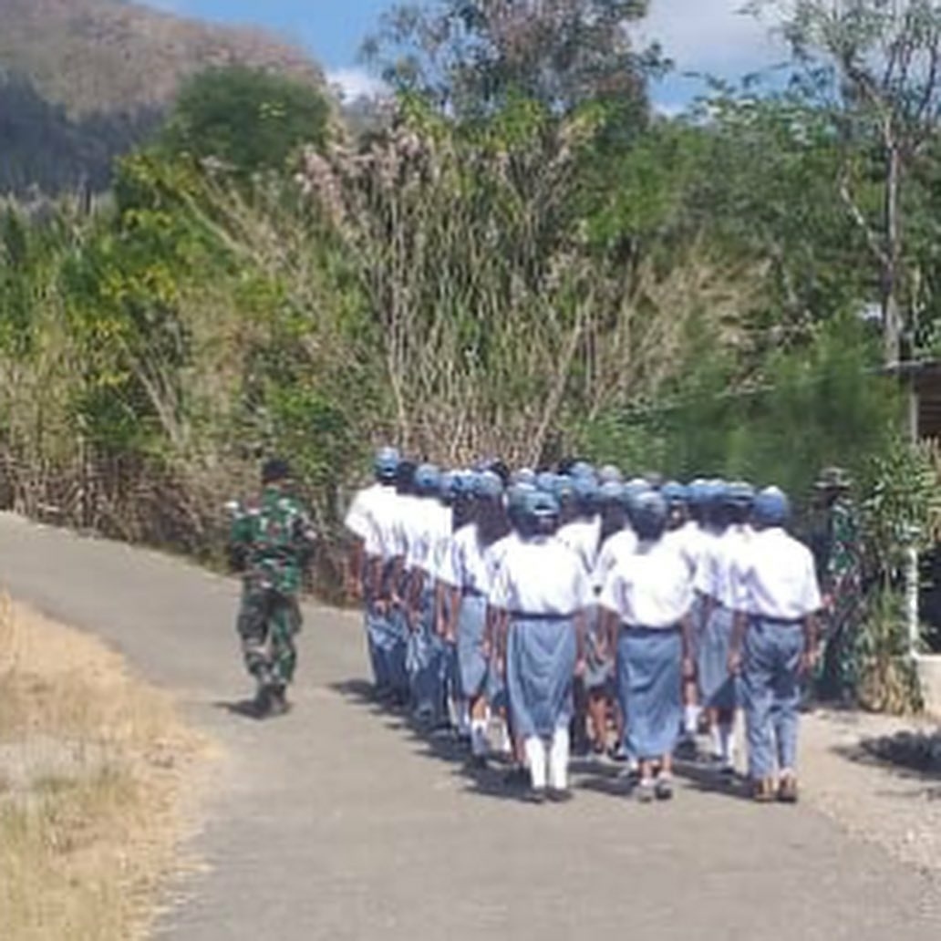 Sambut HUT ke-76 RI, Satgas Yonarmed 6 Kostrad Persiapkan Tim Paskibra