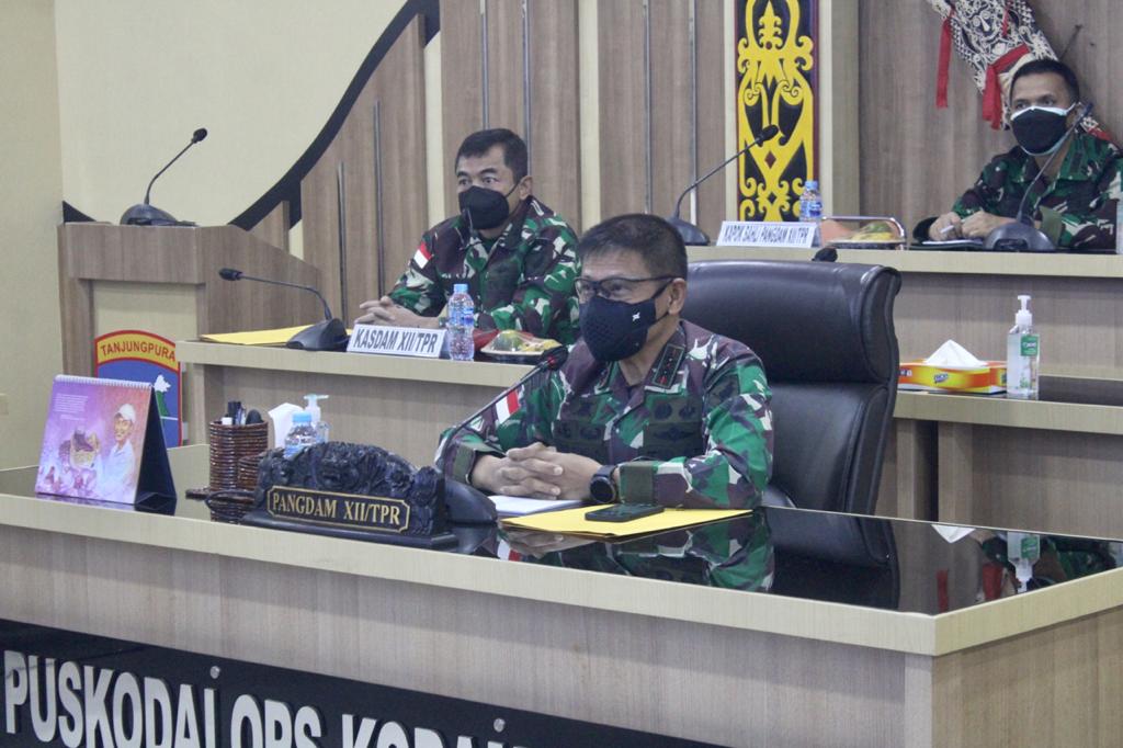 Pangdam XII/Tpr Ikuti Pengarahan dan Pamitan Pangkogabwilhan I Jelang Purna Tugas