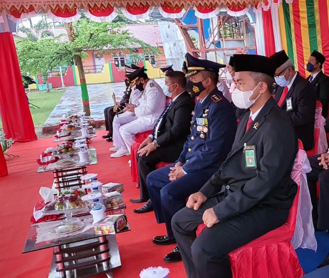 Danlanud Mus Hadiri Upacara Pengibaran Bendera Merah Putih Peringatan HUT Kemerdekaan RI Ke-76