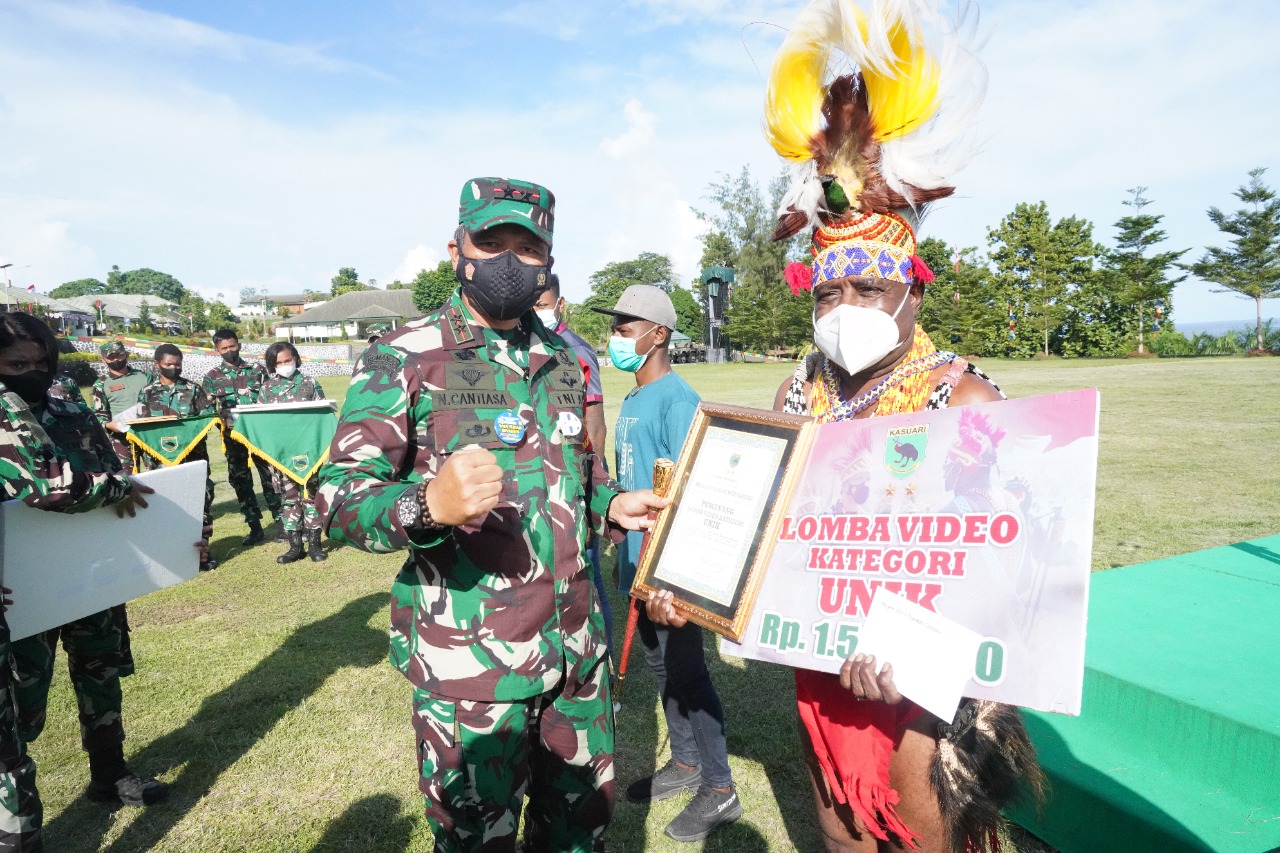 Final Lomba Video HUT Ke-76 RI Kodam XVIII/Kasuari, Hasil Karya Remaja Papua Barat Dapat Bersaing Secara Nasional