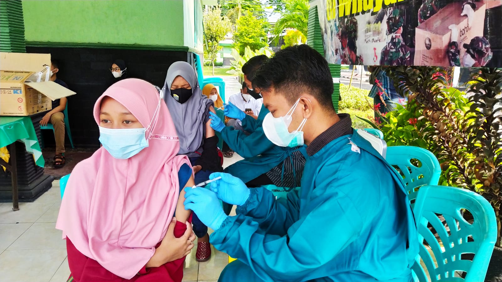 KBT Kodim Bojonegoro Terima Vaksinasi Tahap Dua