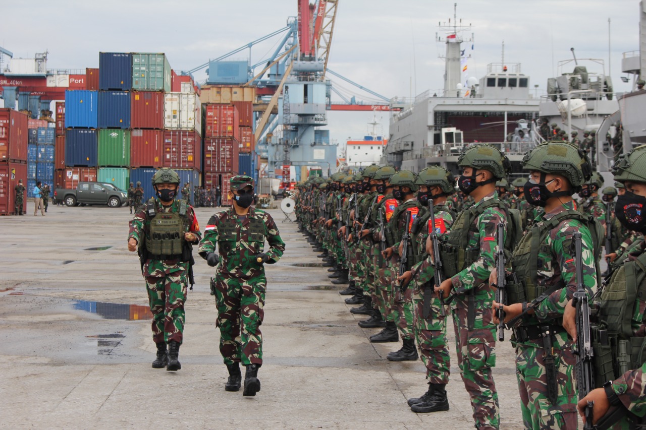 Pangdam XII/Tpr Lepas Pelaku Latihan YTP Yonif Raider 641/Bru ke Puslatpur Baturaja