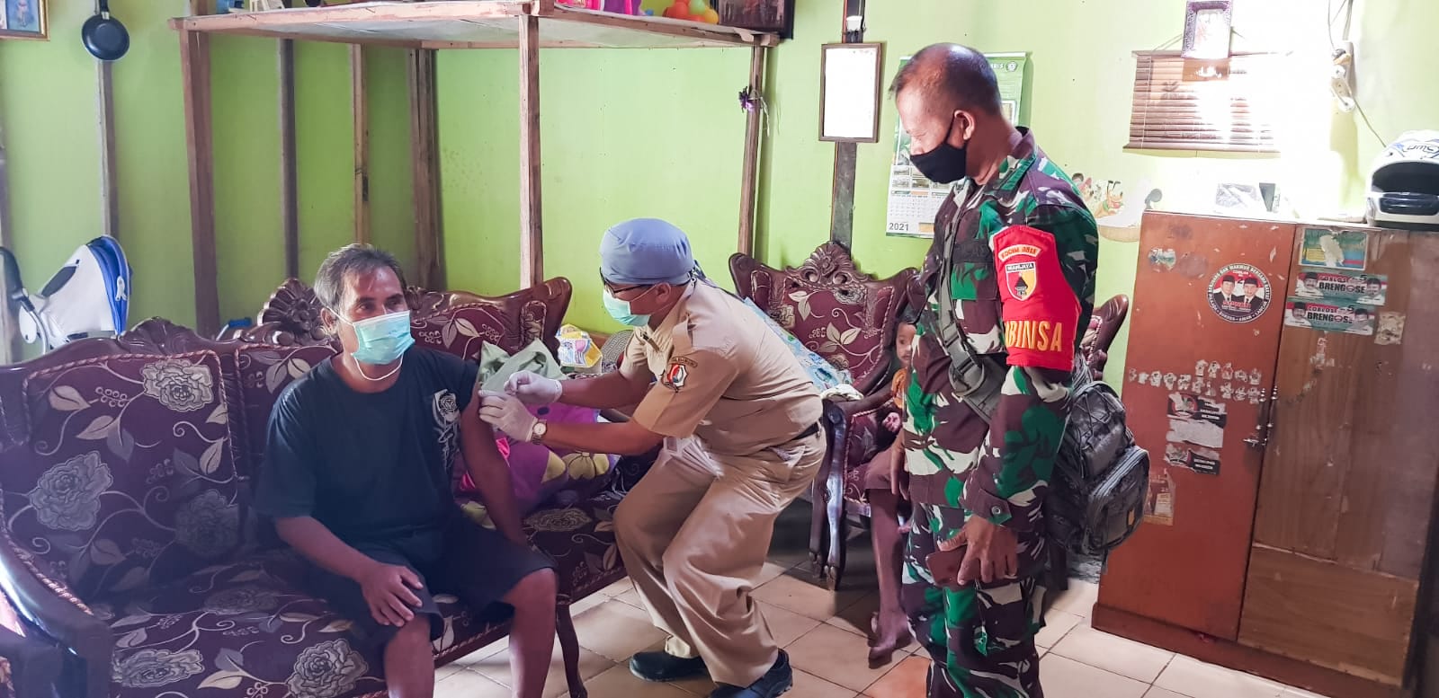 Empat Pilar Kapas Bojonegoro Bersinergi Laksanakan Vaksinasi Secara Door To Door