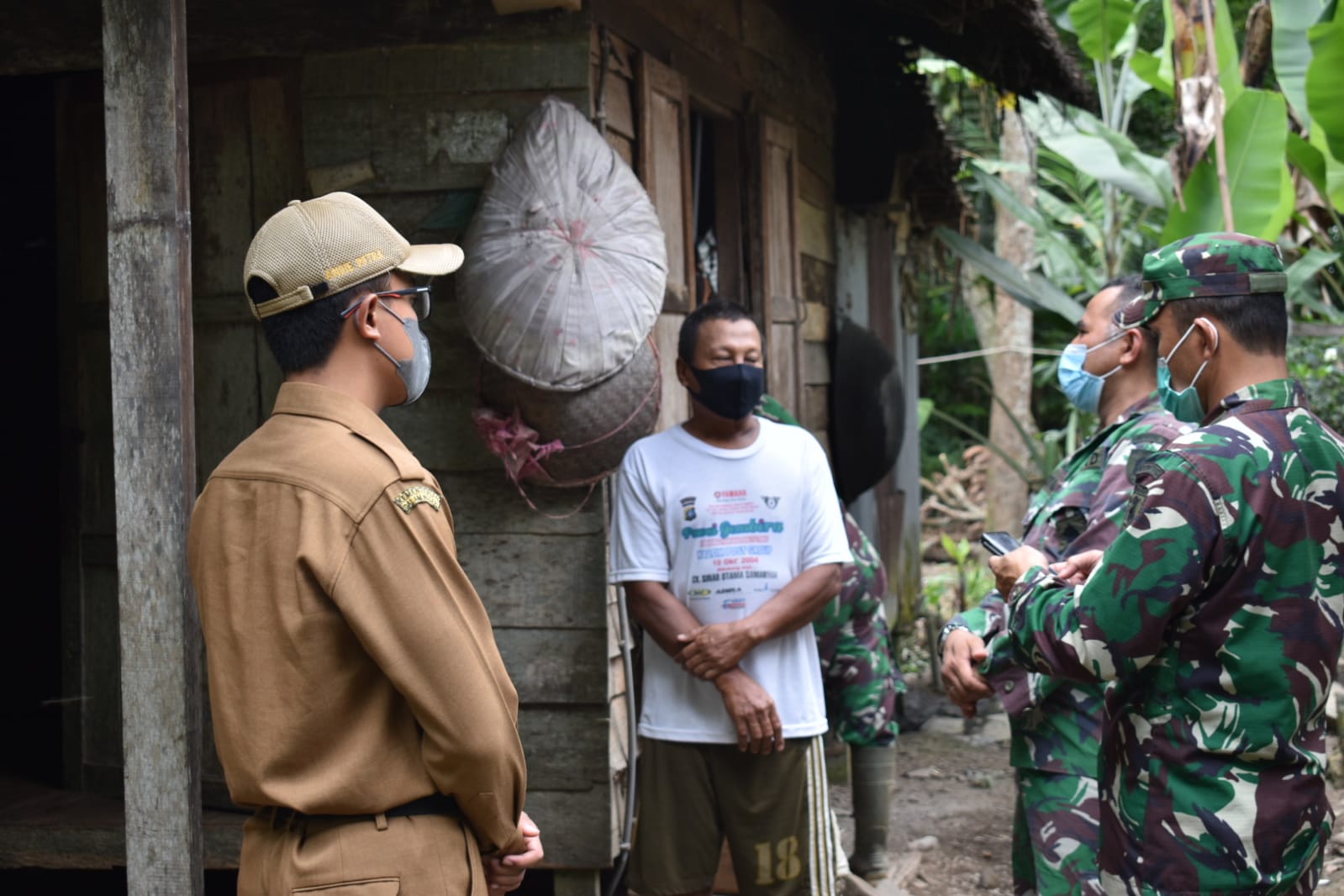 Dinas PMD Provinsi Kalsel Tinjau Lokasi TMMD Ke-112 Kodim 1002/HST