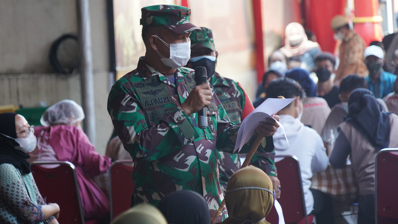 Brigjen TNI Achmad Fauzi Tidak Kenal Lelah Pantau 4 Titik Percepatan Vaksinasi Kota dan Kab Bogor