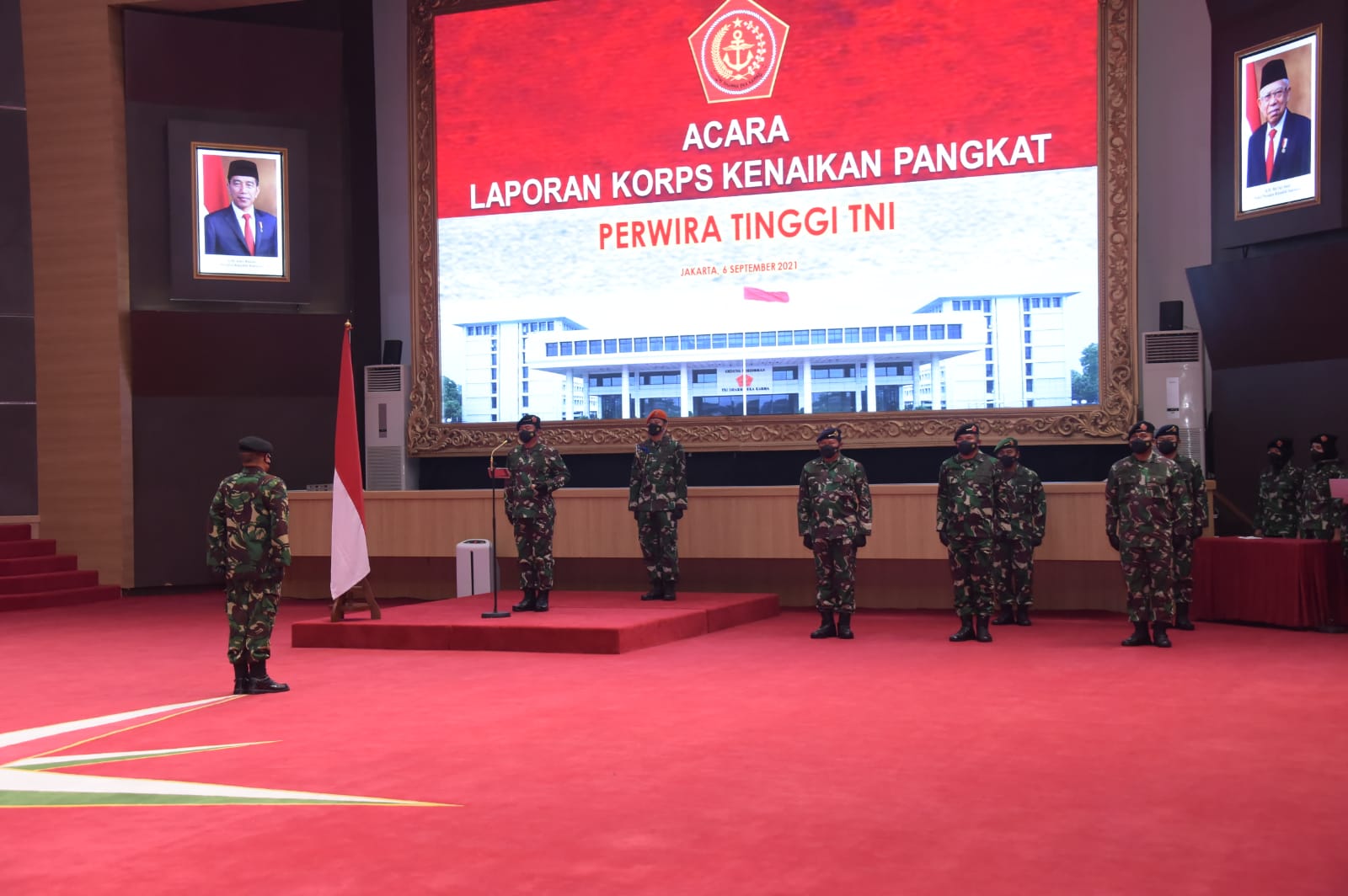 Panglima TNI Terima Laporan Korps Kenaikan Pangkat 25 Perwira Tinggi