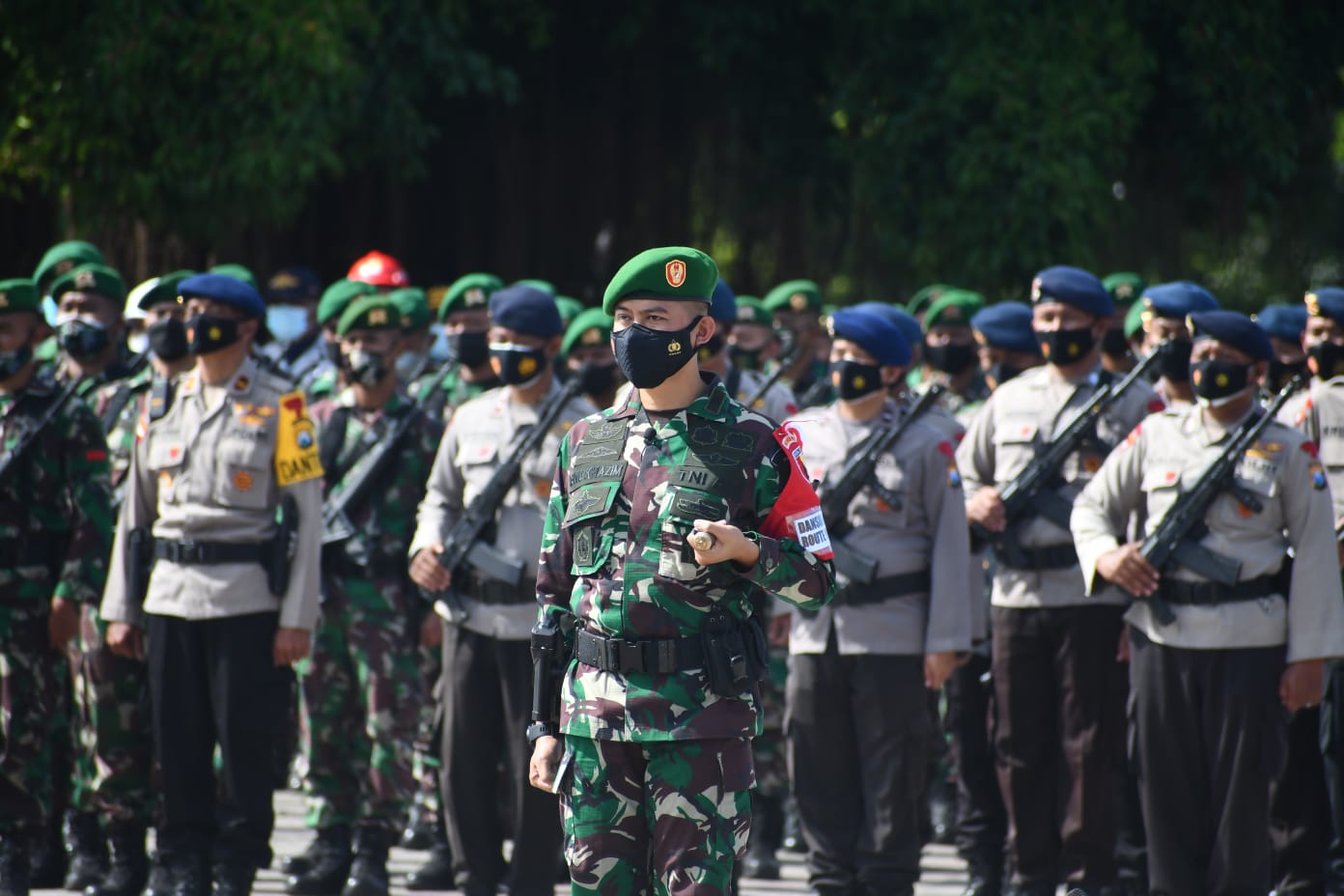 Dandim 0801 Pacitan Hadiri Apel Gelar Pasukan PAM VVIP Kunker Presiden RI