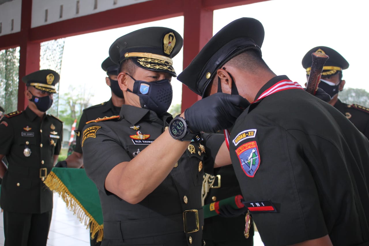 Pangdam XII/Tpr Tutup Pendidikan Pertama Tamtama TNI AD Gelombang I TA 2021